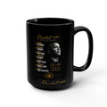 President #44 Portrait Mug | Inspirational Qualities List, Black 15oz