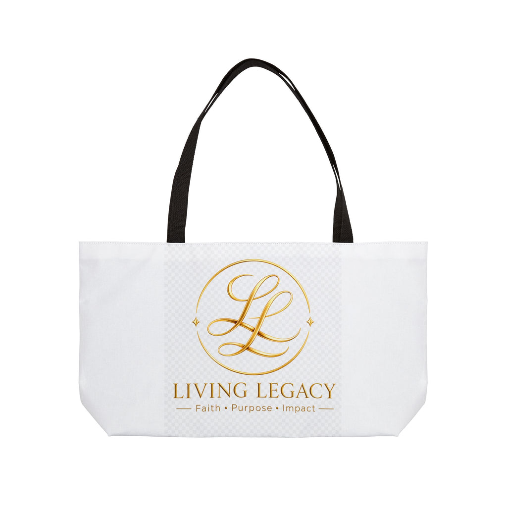 Legacy Weekender Tote Bag — 'Travel In Style While Creating A Legacy' Art Tote for Travelers & Creatives