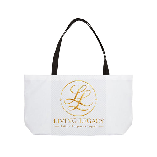 Legacy Weekender Tote Bag — 'Travel In Style While Creating A Legacy' Art Tote for Travelers & Creatives