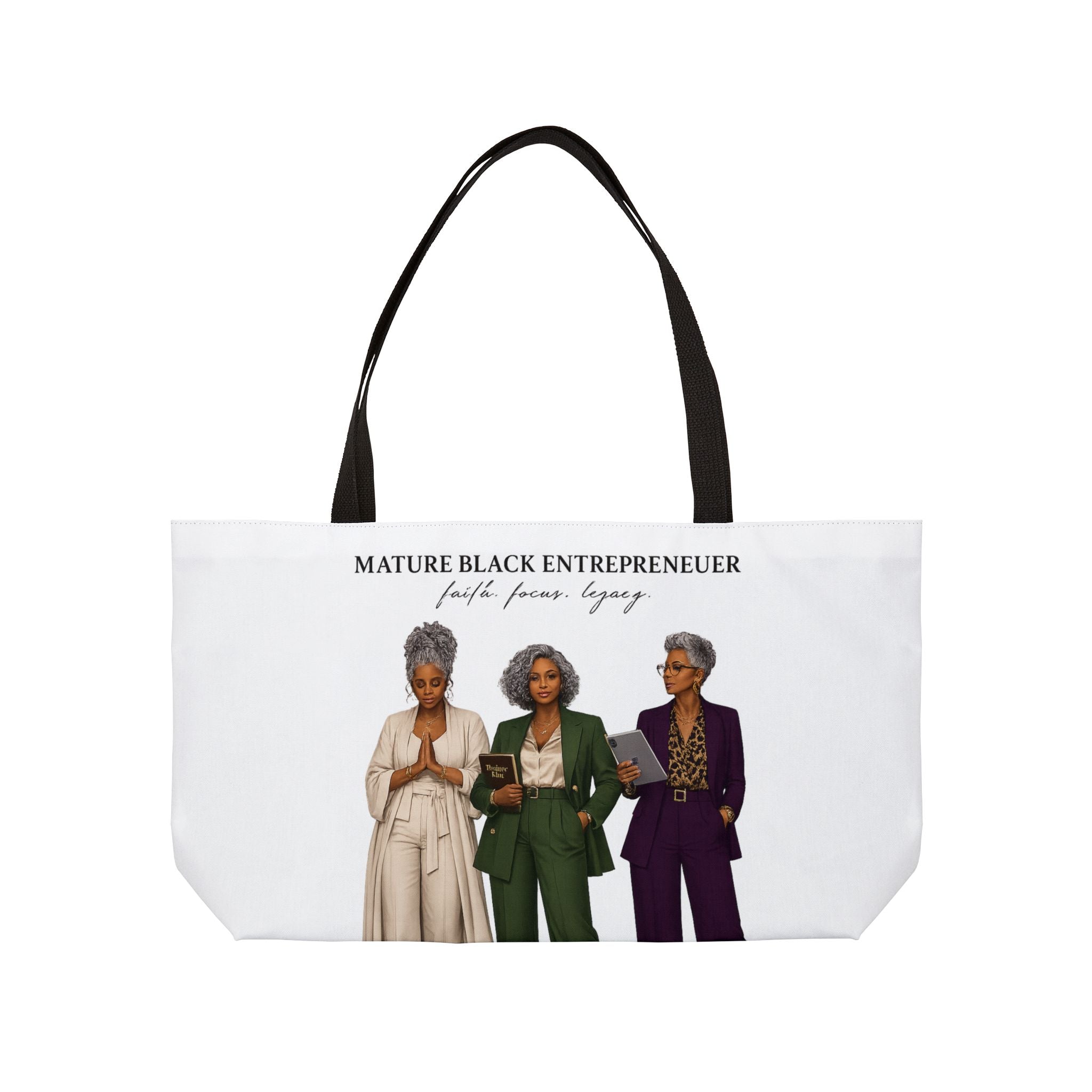 Legacy Weekender Tote Bag — 'Travel In Style While Creating A Legacy' Art Tote for Travelers & Creatives